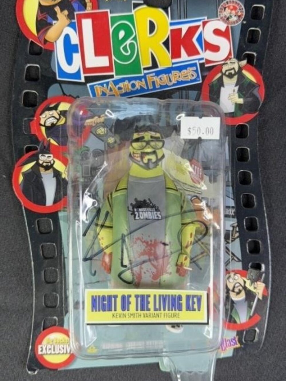 Kevin Smith signed Clerks Night Of The Living Kev (Kevin Smith Variant Figure)
